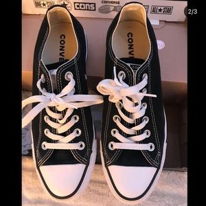 black and white converse